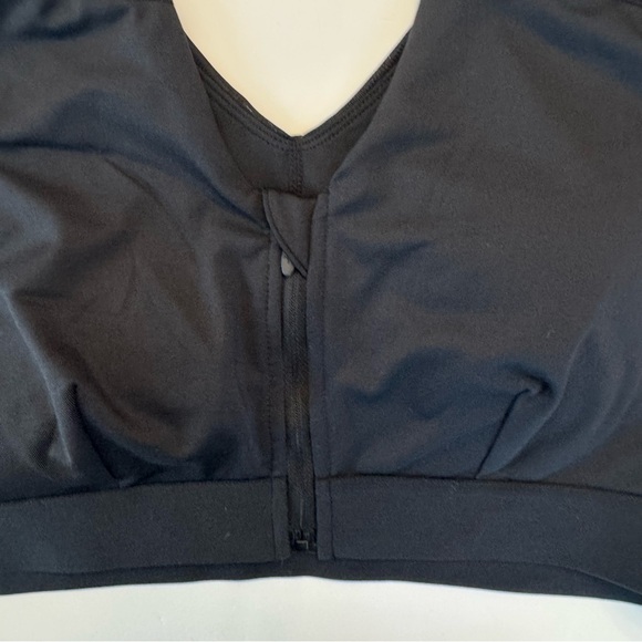 Tommie Copper Lot Bundle 2 Zip Up Shoulder Support Bras Sports Bra XXL 2XL Black - Picture 2 of 12